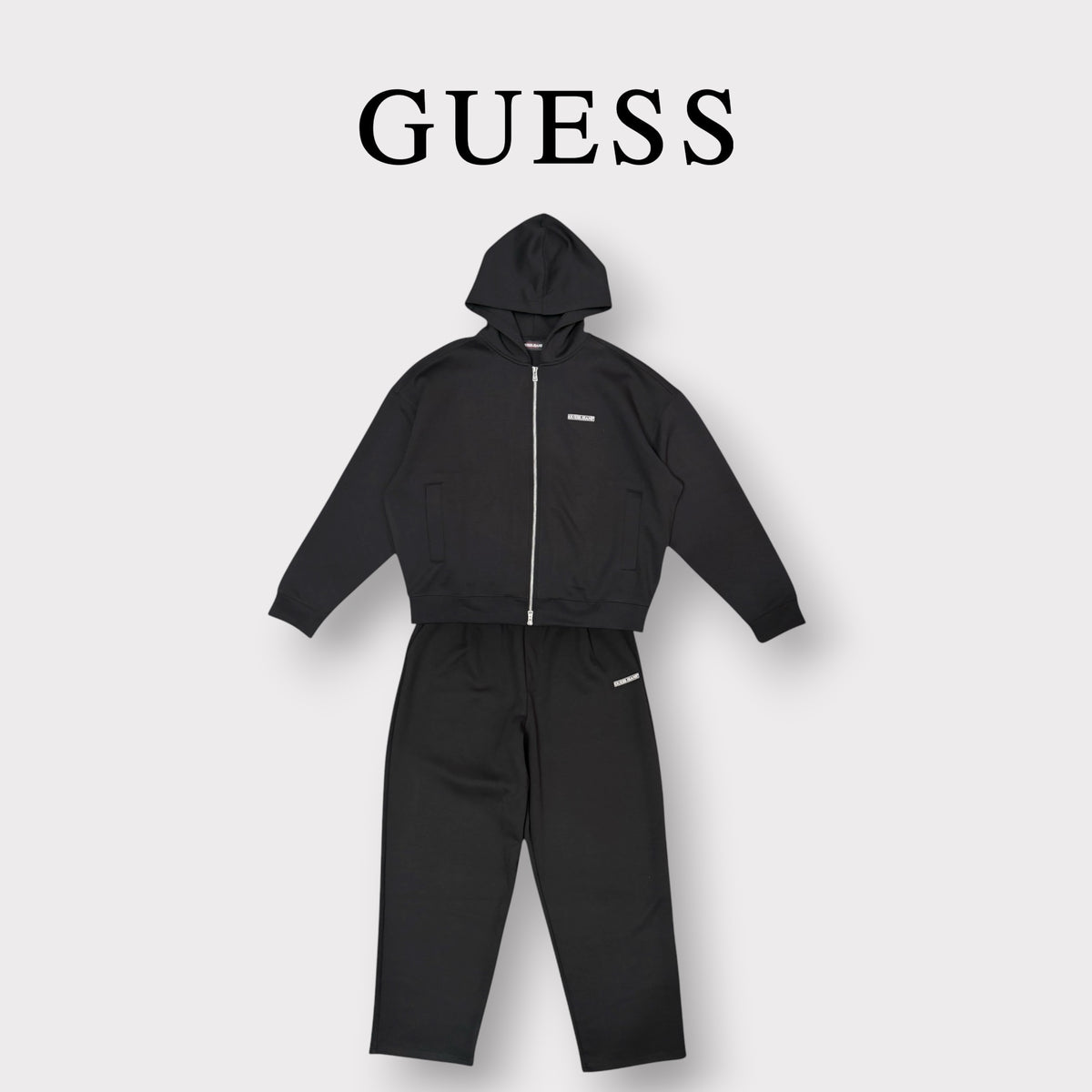 GUESS - Tuta Uomo, in tex.neoprene, (Oversize), Col.Nero