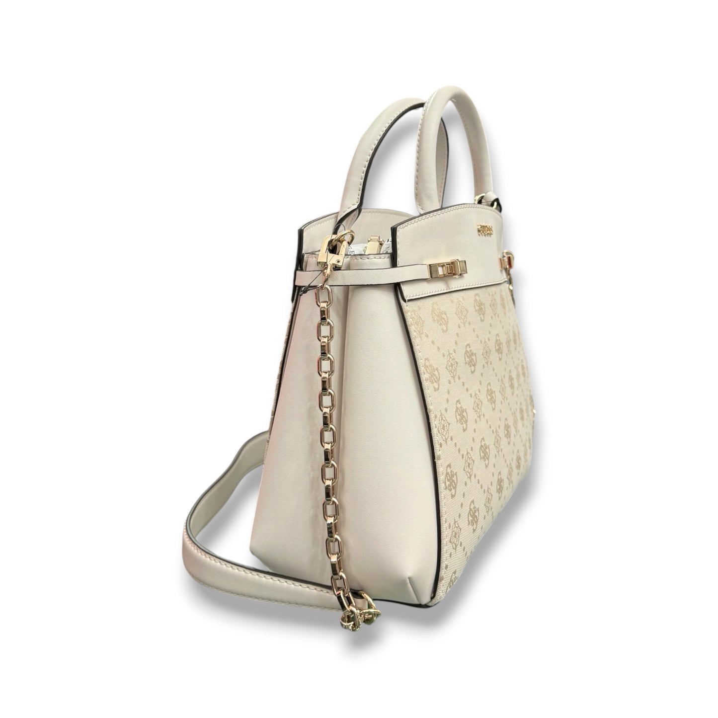 GUESS- Borsa Donna, Group:MELINDA LOGO, Col.OFF WHITE LOGO