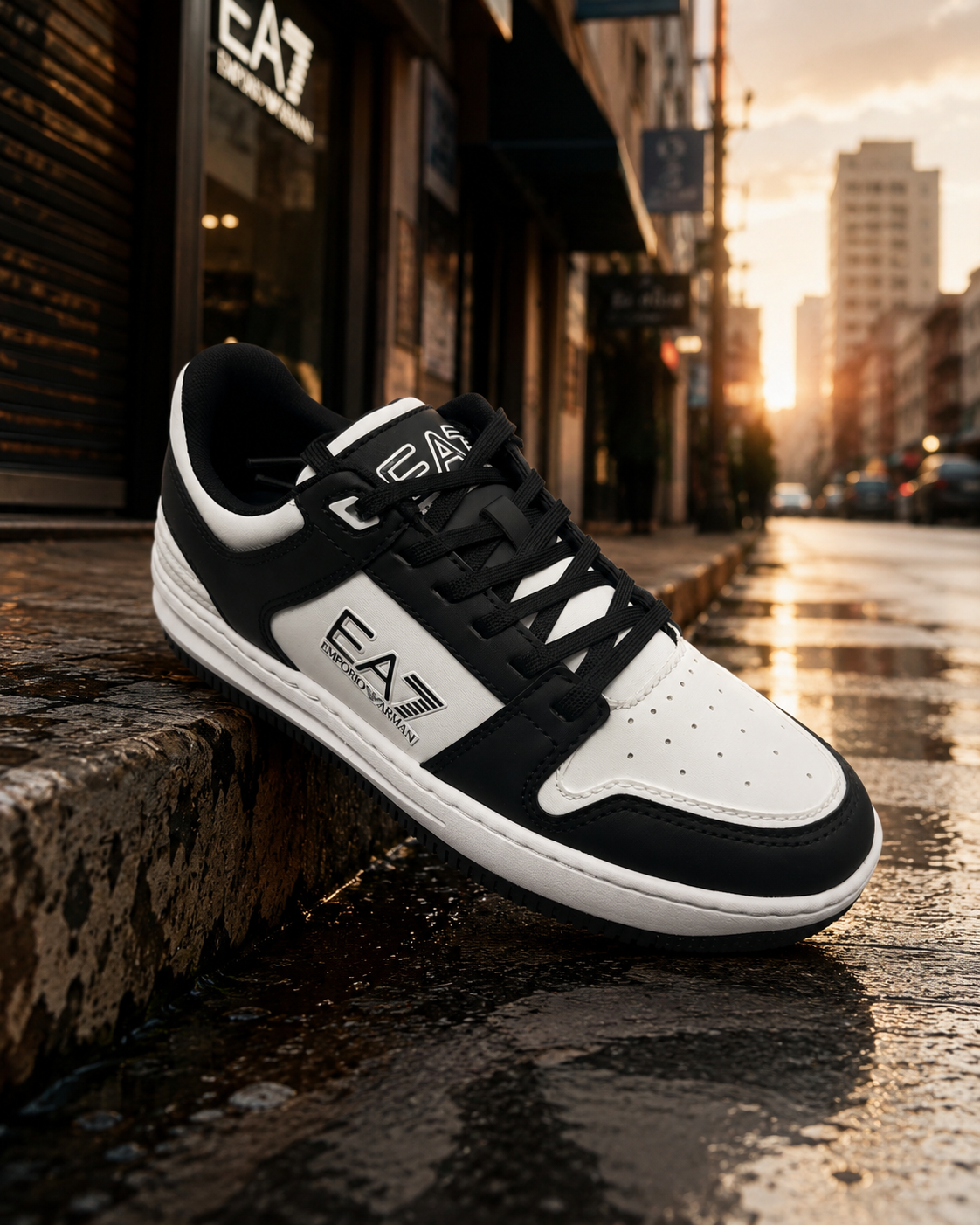 EA7- Scarpe Uomo, Col.Bianco/Nero