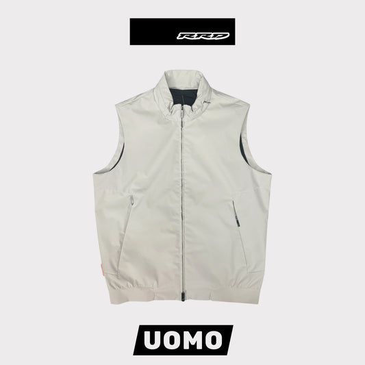 RRD- Giubbotto Uomo smanicato, con cappuccio nascosto, mod.Jkt Summer Urban Gilè, col.Ghiaccio