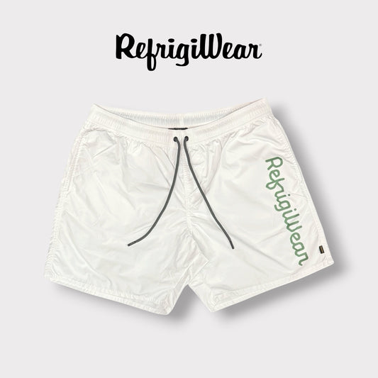 REFRIGIWEAR - Costume Uomo con logo laterale, Modern, Col.Bianco