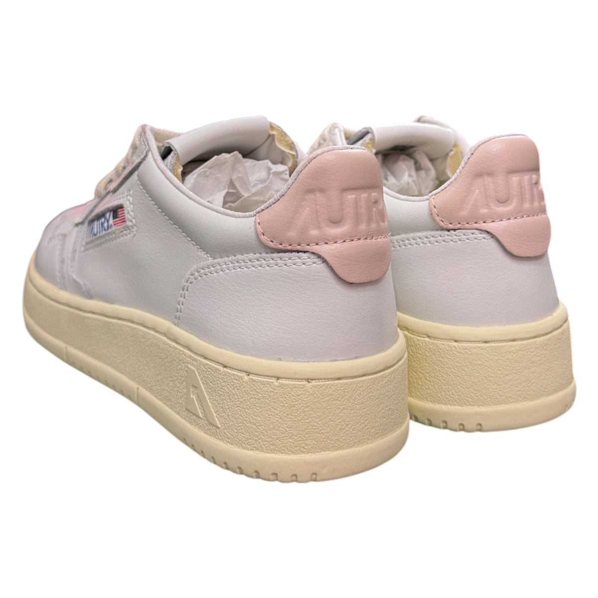 AUTRY - Scarpa Donna, con baffo rosa, Col.Bianco
