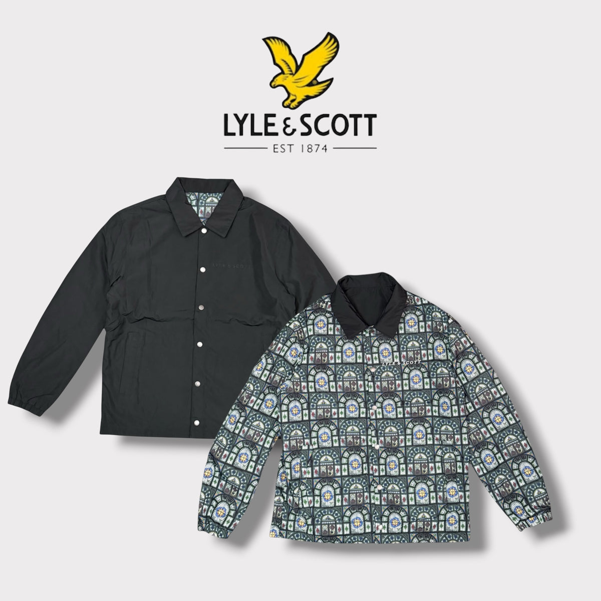 LYLE&SCOTT- Giubbotto Uomo, mod.giacca, reversibile, Col.Nero