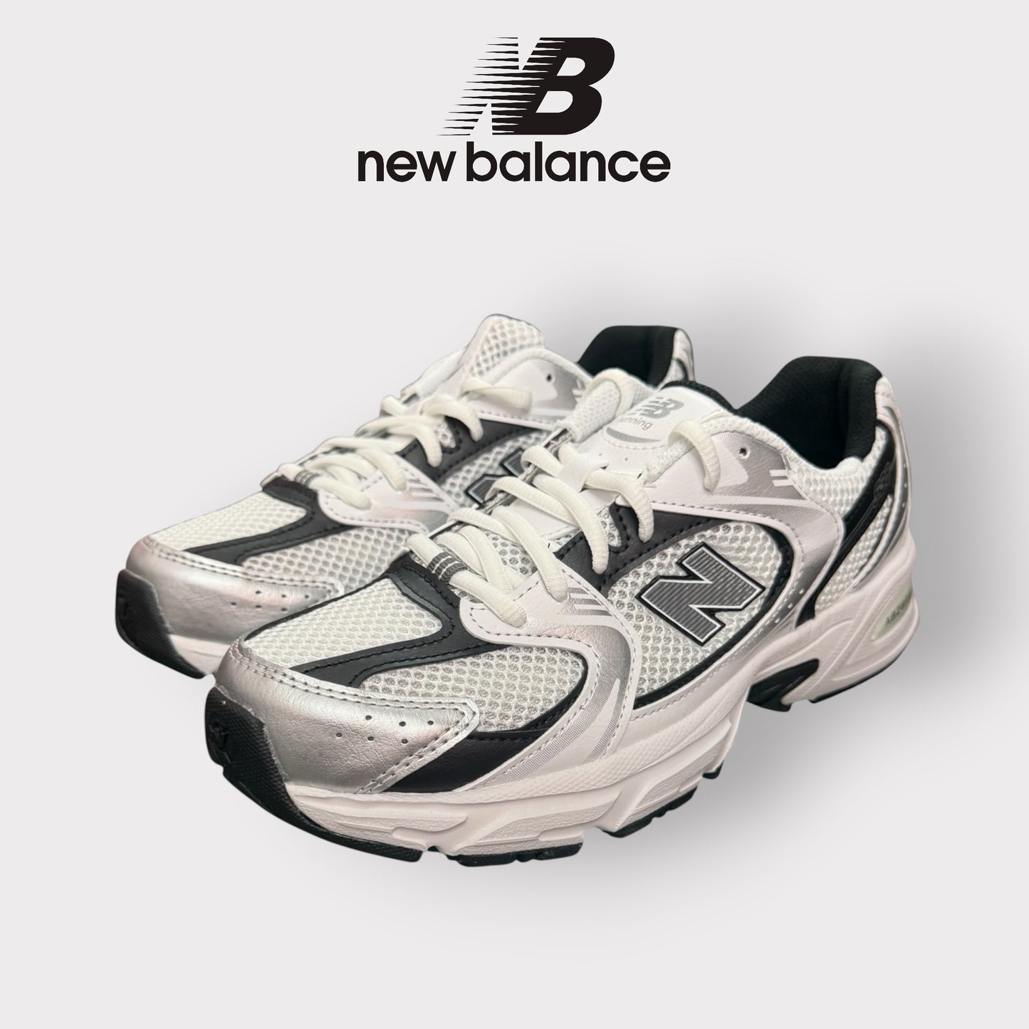 NEW BALANCE 530- GS, Col.Bianco/Nero
