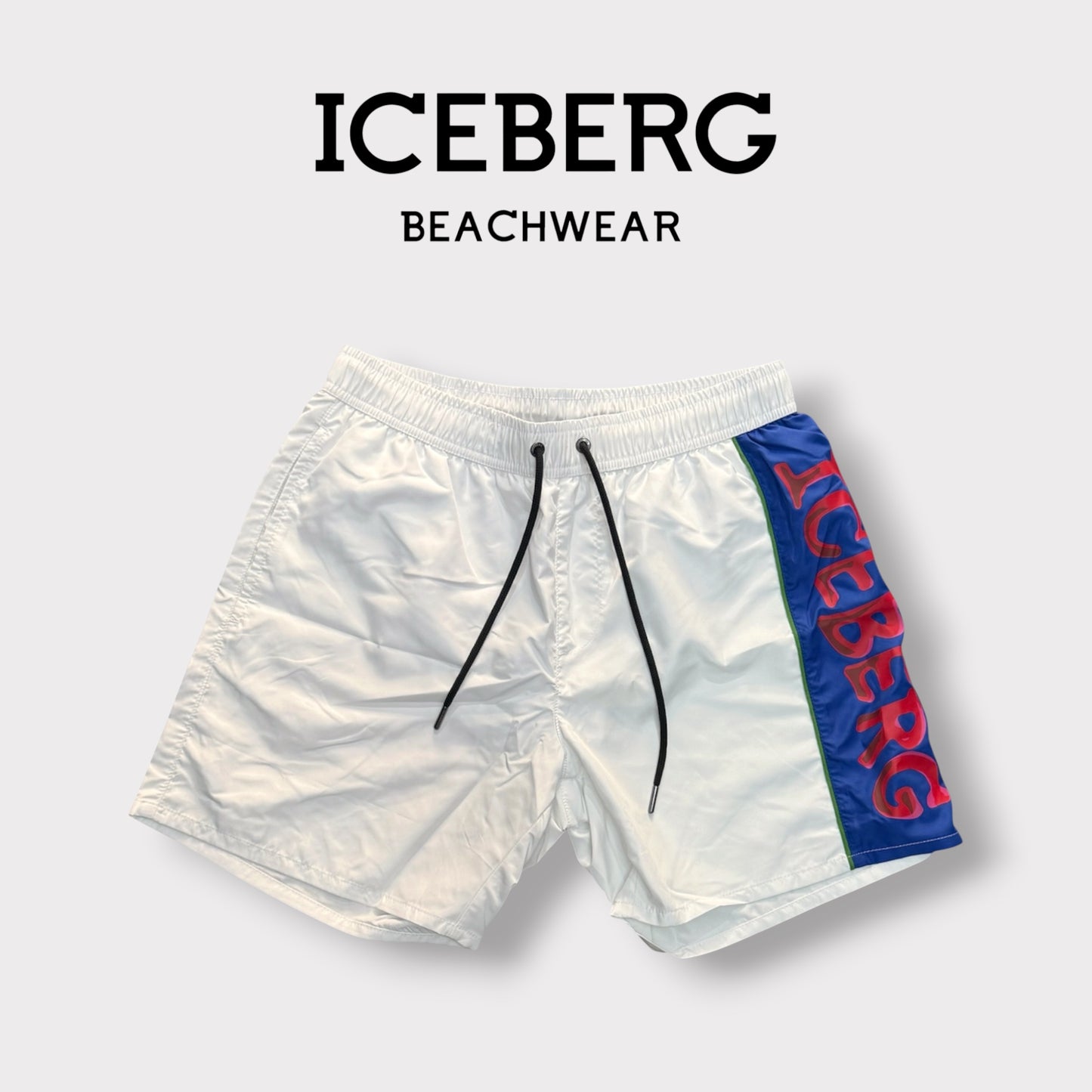 ICEBERG BEACHWEAR- Costume Uomo, col.Bianco