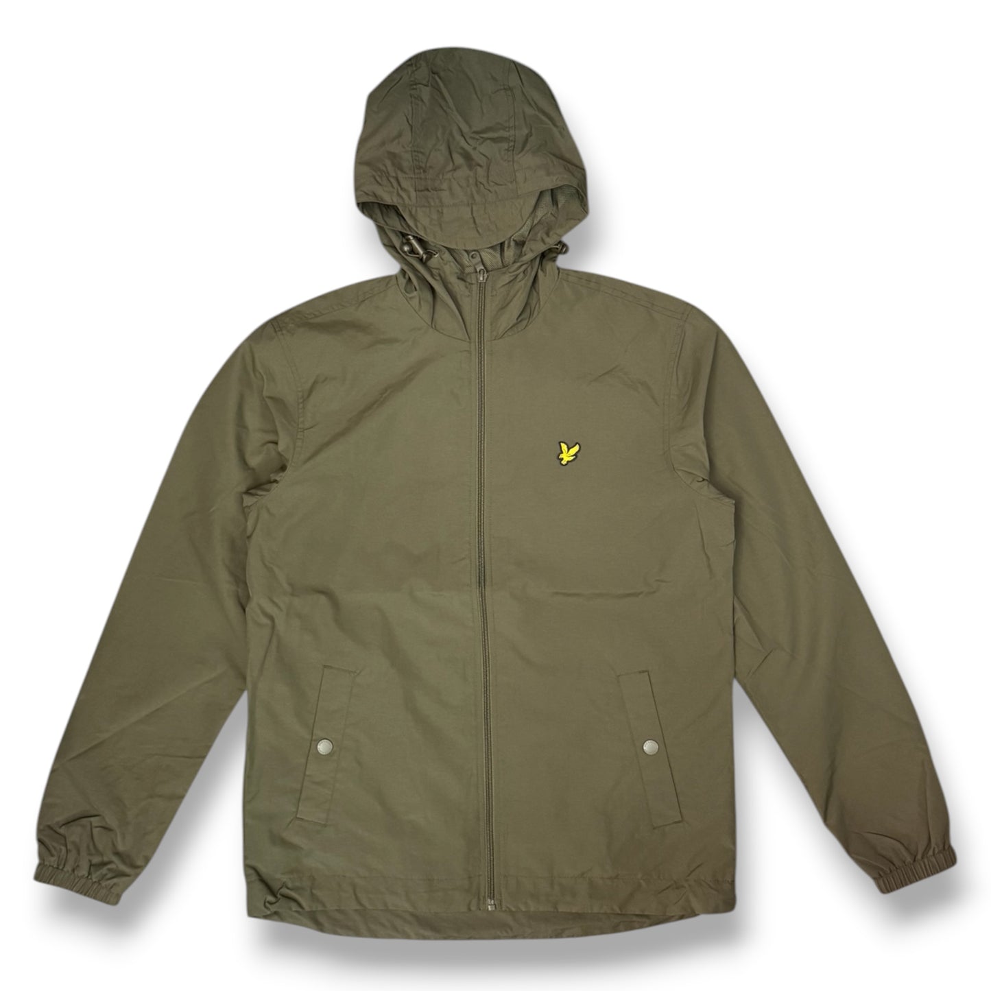 LYLE & SCOTT-Giubbotto Uomo, con cappuccio, mod.Zip through hooded Jacket, col.Olive