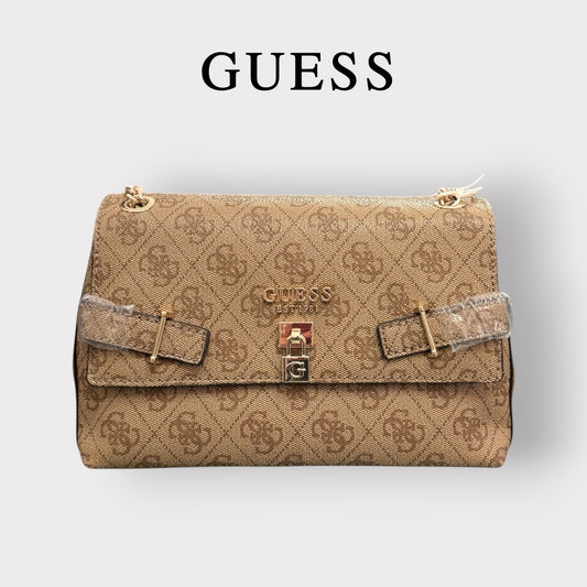 GUESS- Borsa Donna, Group:YESBA, Col.LATTE LOGO