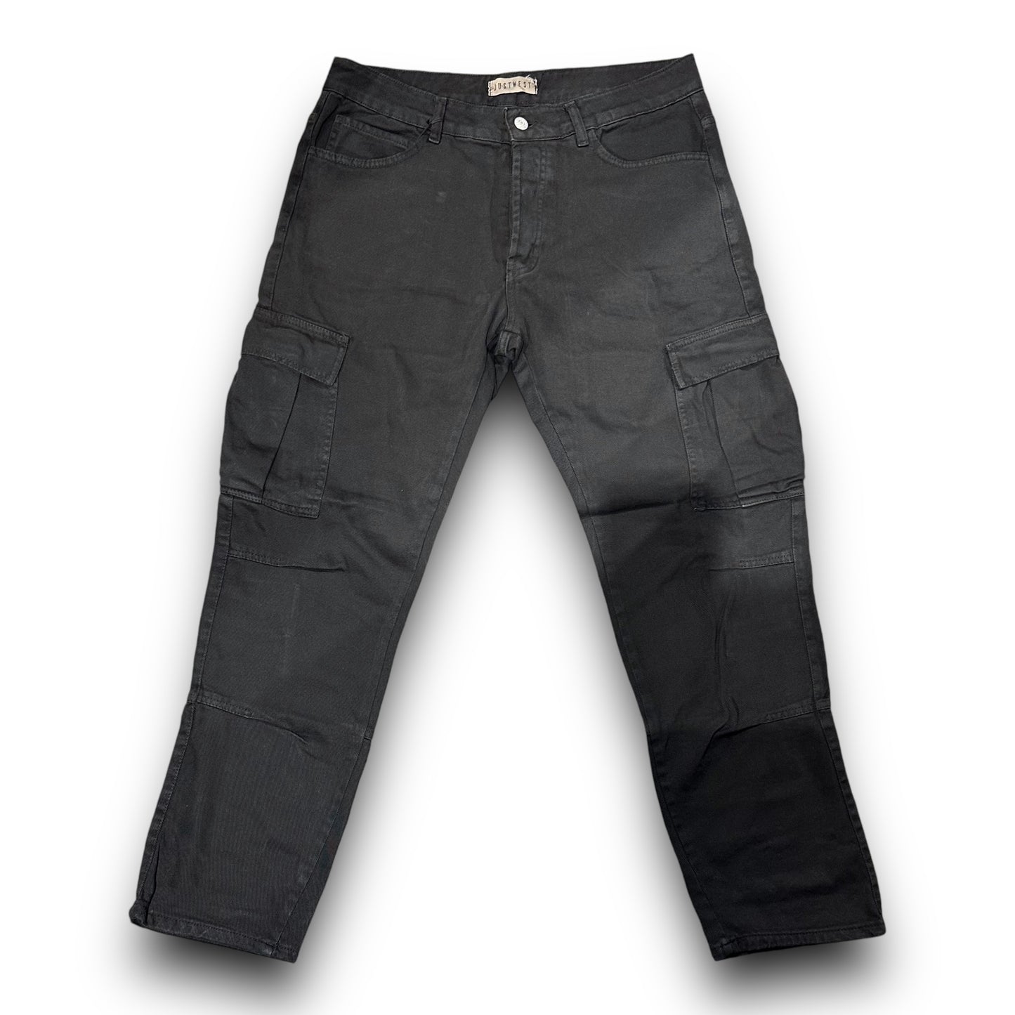 Jeans Just West Uomo in Denim Nero, Cargo BaggyFit