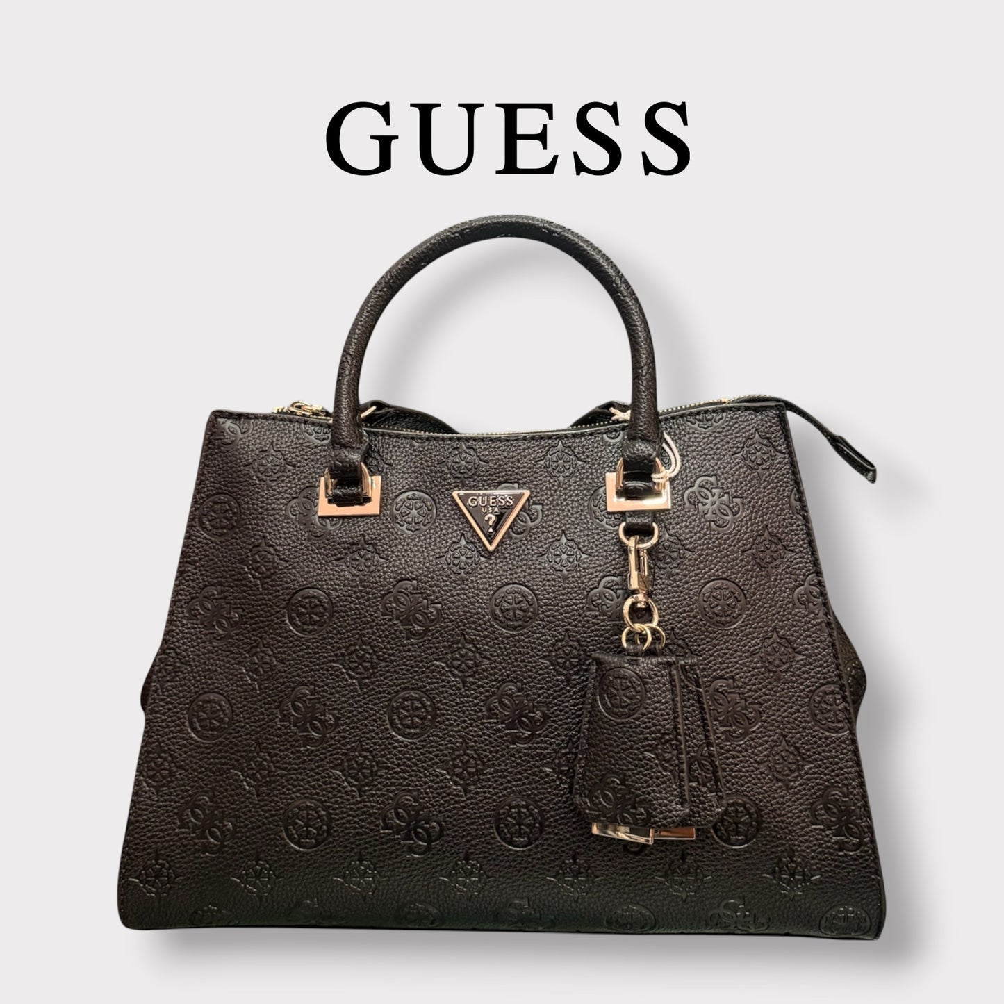 GUESS- Borsa Donna, Group:CRESIDIA II, Col.Black logo