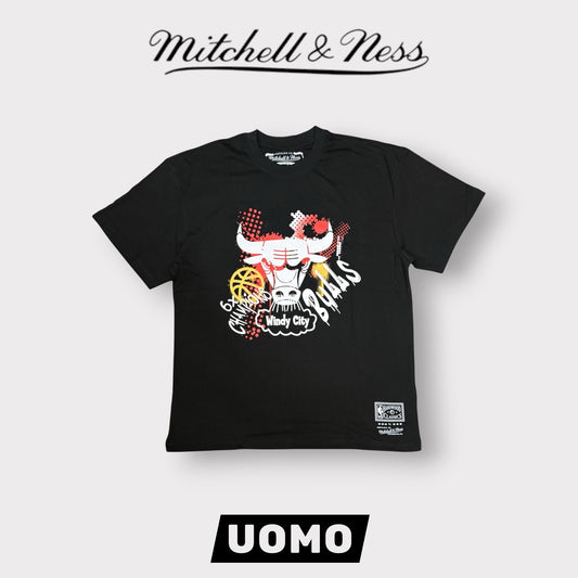 MITHCHELL&NESS- T-shirt Chicago Bulls, col.Nero