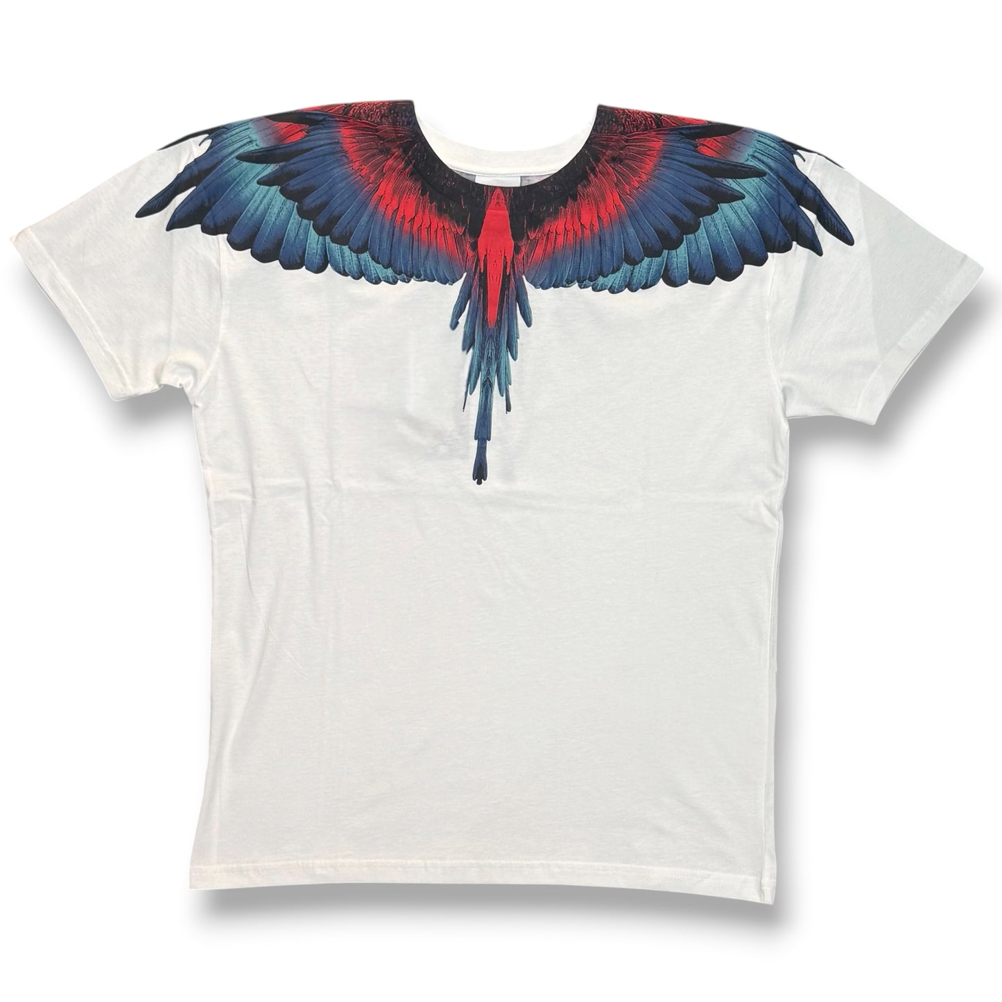 COUNTY OF MILAN- T-Shirt Uomo con stampa Rossa/Blu, Col.Bianco