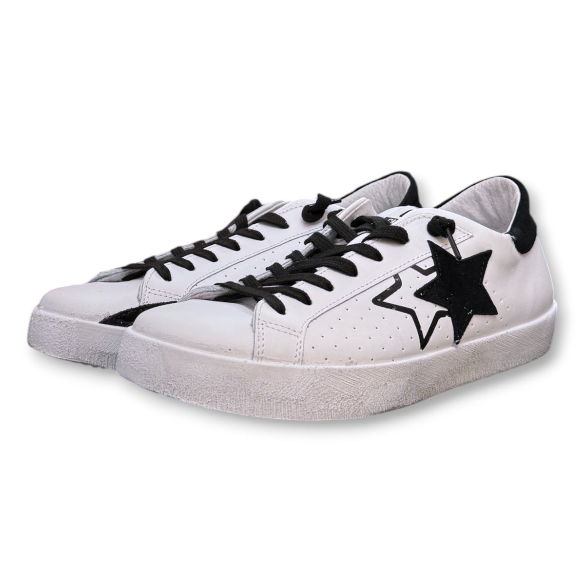 2 - STAR, Scarpa Uomo, Col.Bianco/Nero