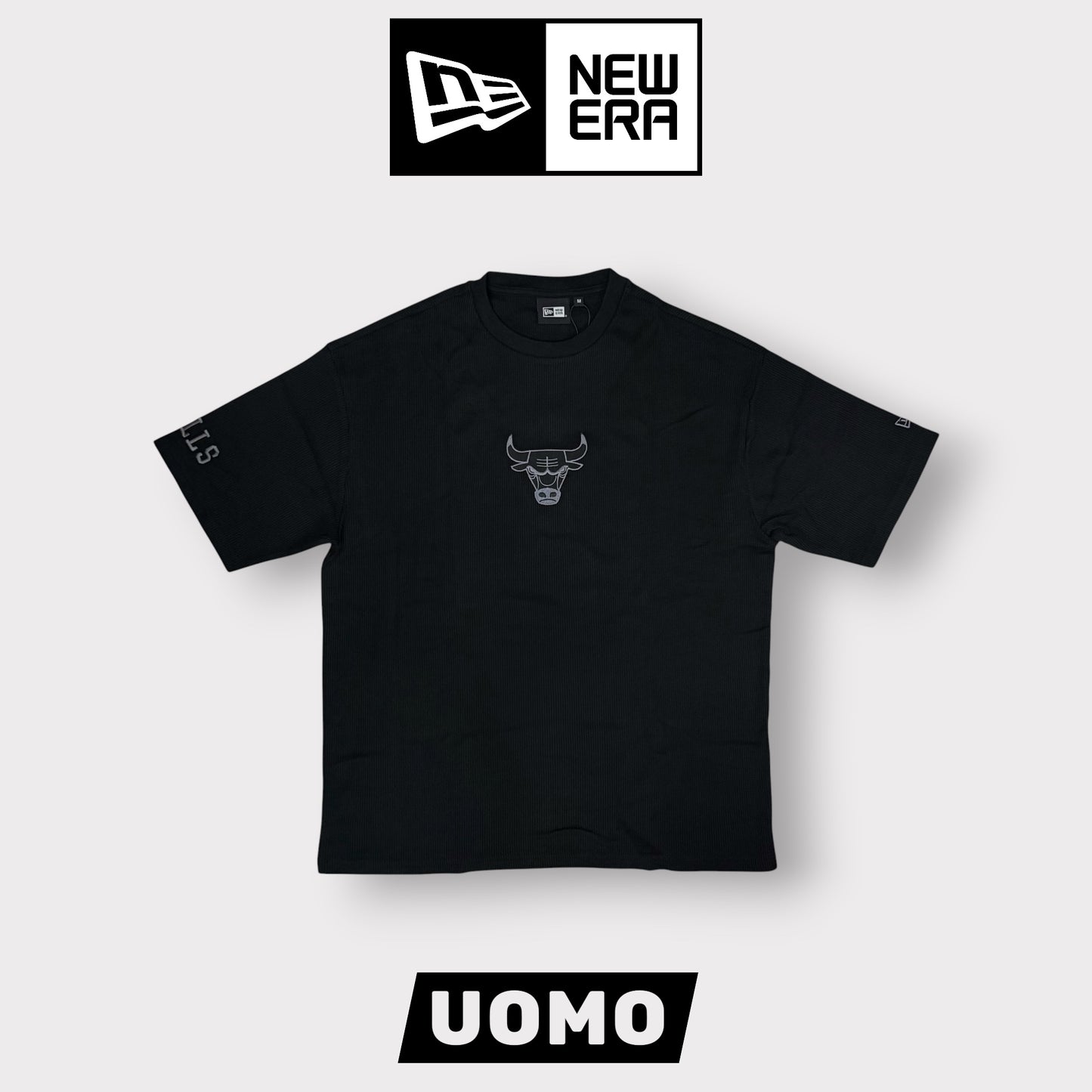 NEW ERA - T-Shirt Uomo CHICAGO BULLS, Col.Nero