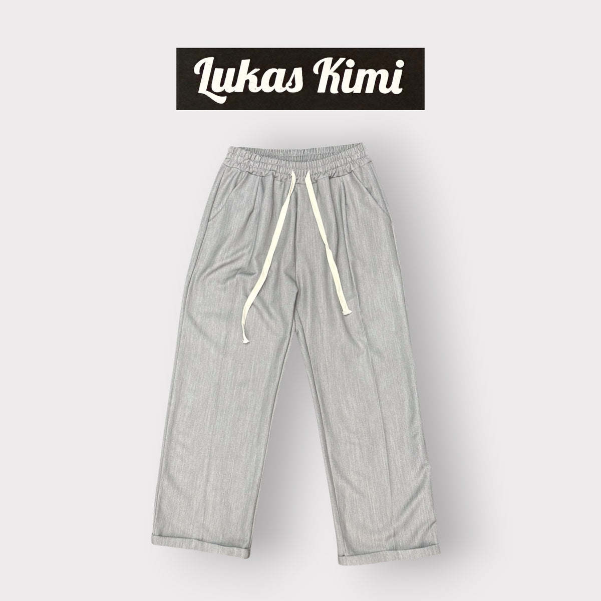 LUKAS KIMI - Pantalone Uomo, mod.Baggy, Col.Grigio