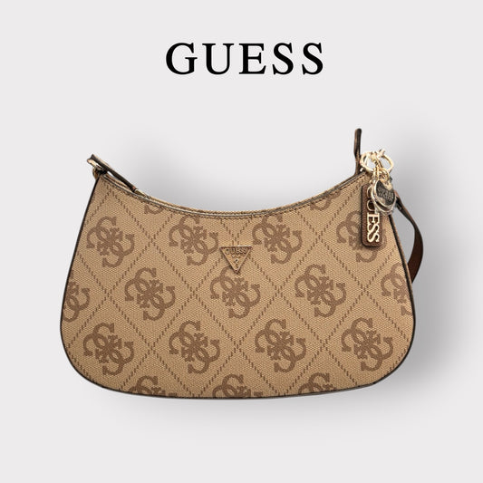 GUESS- Borsa Donna, Group:NOELLE II, Col.LATTE LOGO/BROWN