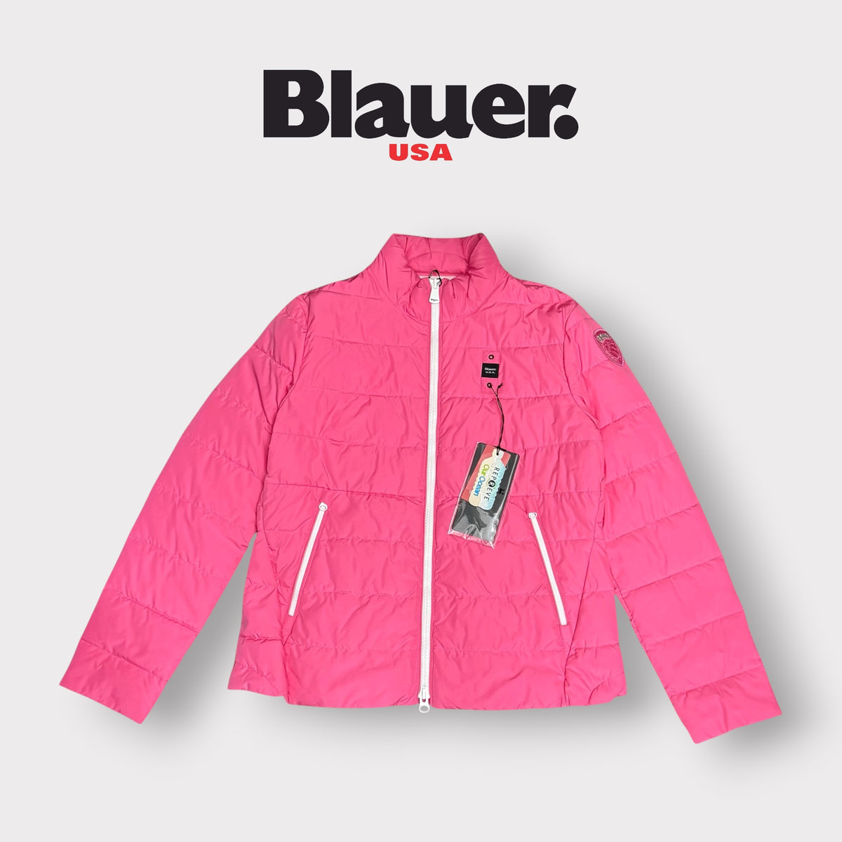 Giubbotto Blauer Donna, 70 grammi, senza cappuccio, (imbott.Ovatta), Col.Rosa
