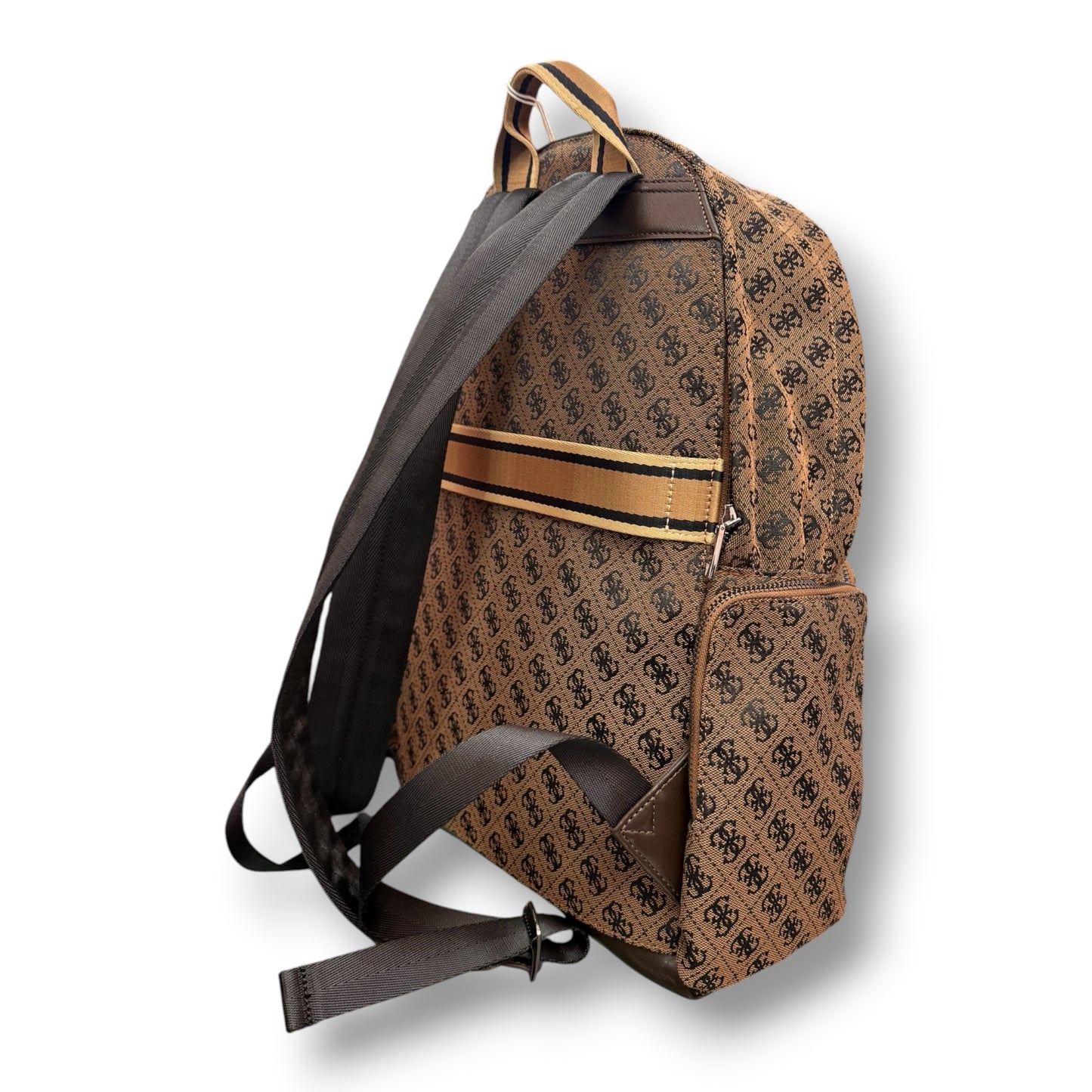 GUESS- Zaino Uomo, logato, Col.Marrone