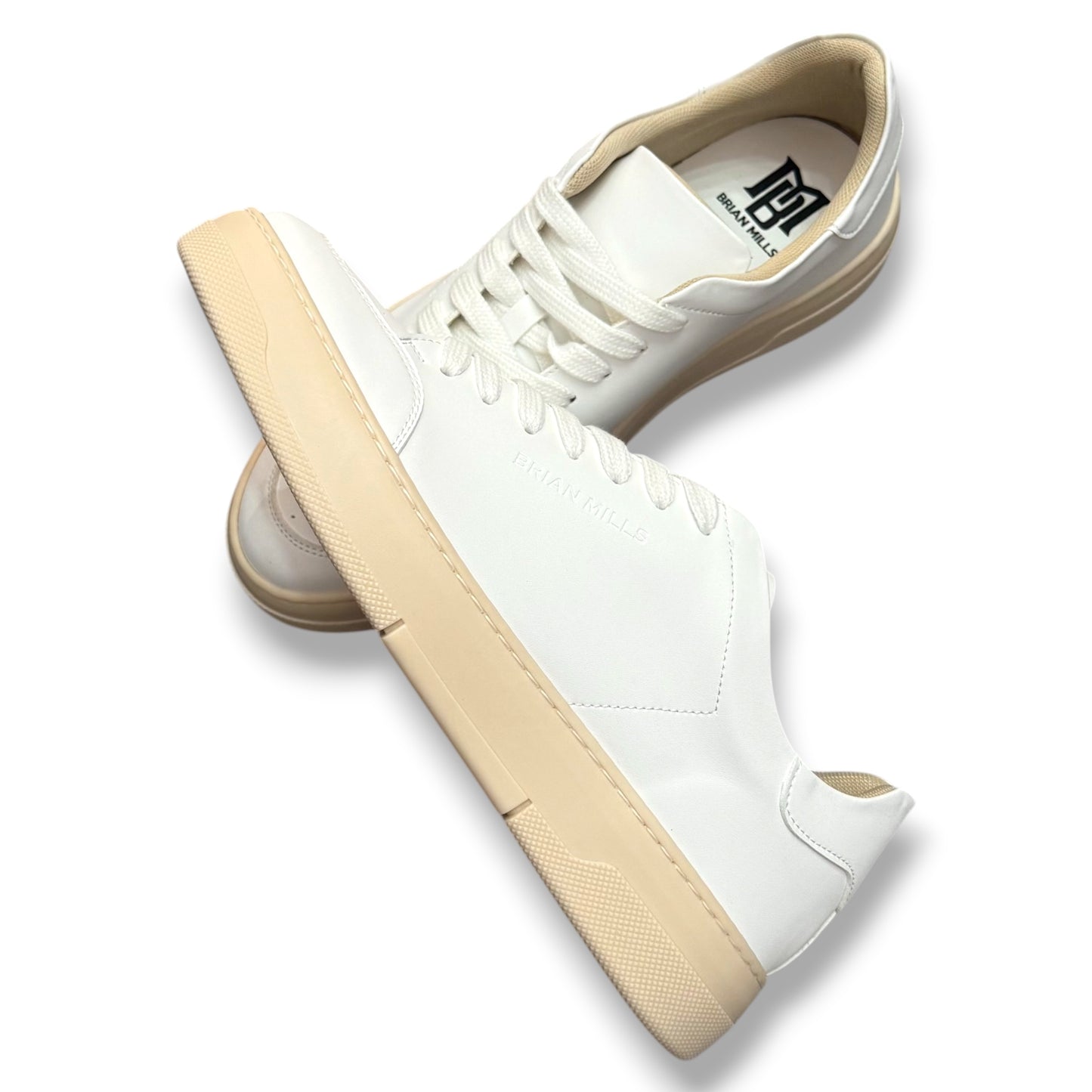 BRIAN MILLS- Scarpe Uomo, mod.582, Col.Bianco/Bianco