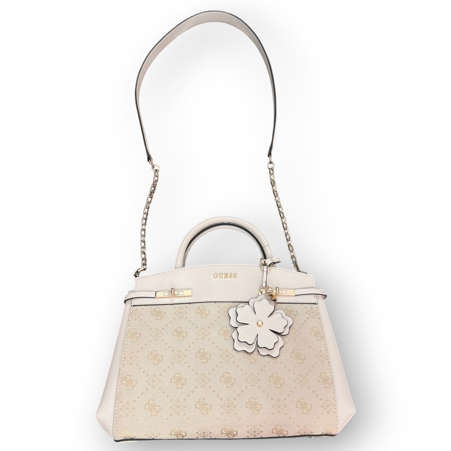 GUESS- Borsa Donna, Group:MELINDA LOGO, Col.OFF WHITE LOGO