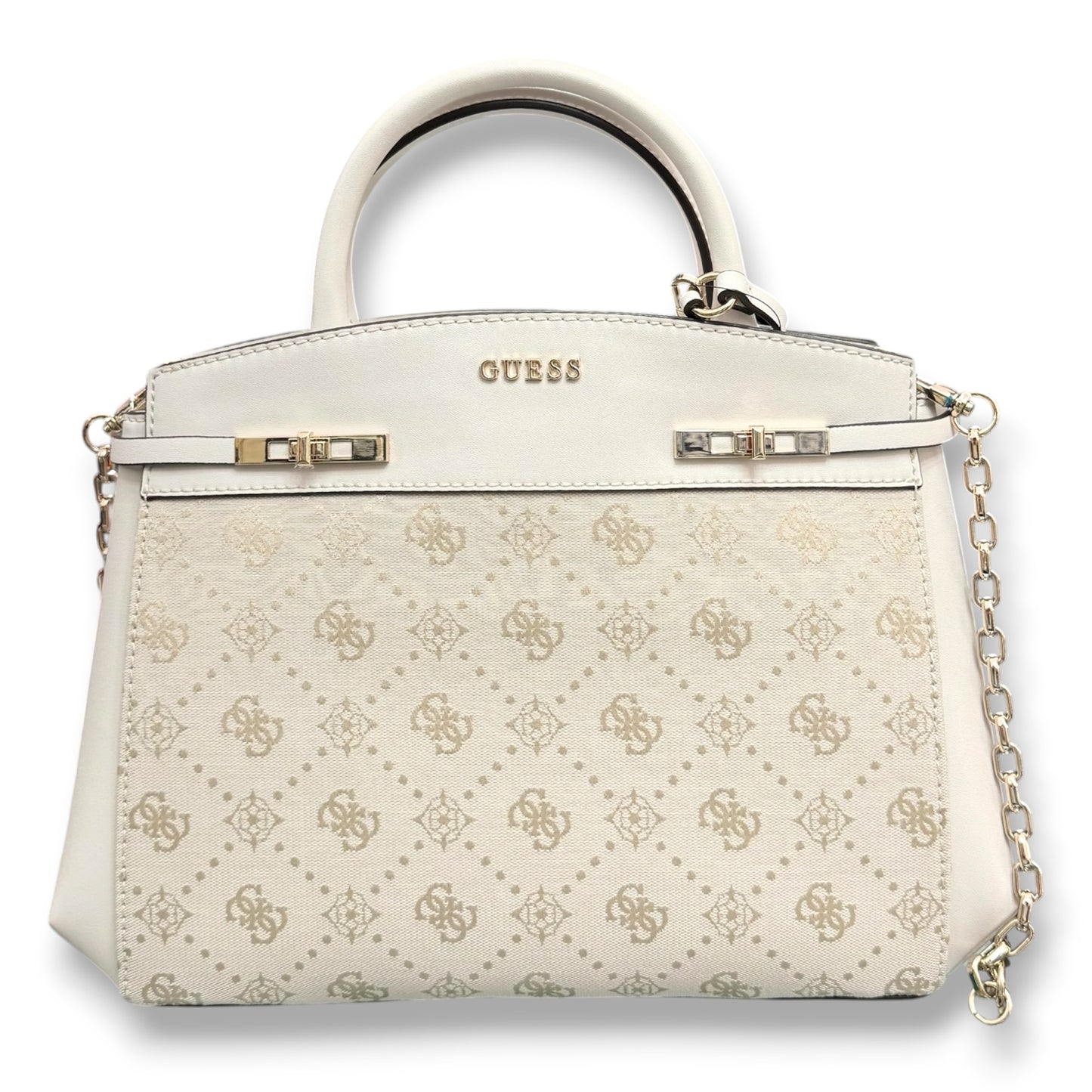 GUESS- Borsa Donna, Group:MELINDA LOGO, Col.OFF WHITE LOGO