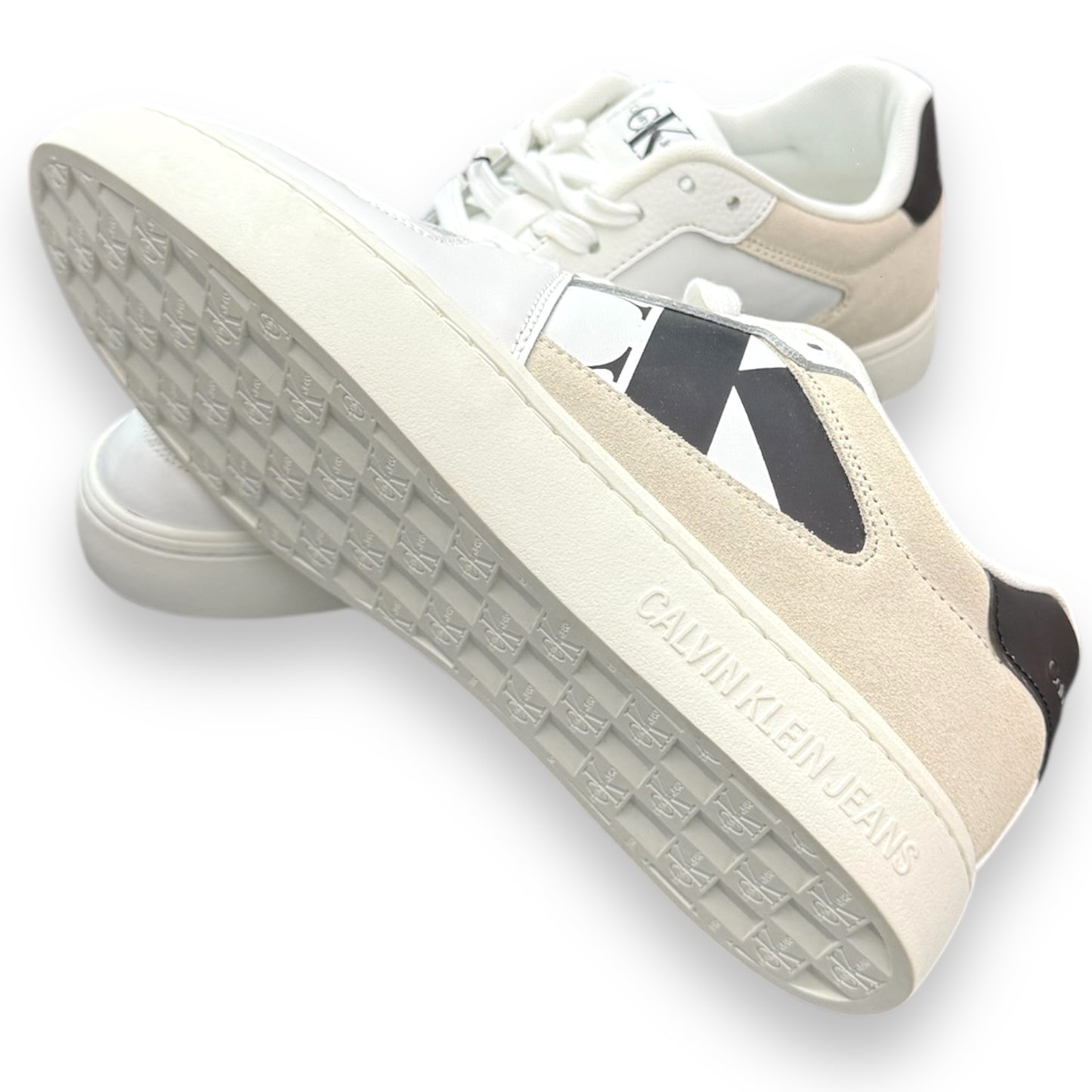 Scarpe CALVIN KLEIN Uomo, col.Bianco/Nero/Beige