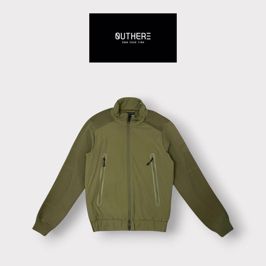 OUTHERE - Giubbotto Uomo 100 grammi con inserti in maglina, senza cappuccio, mod.Eclipse, Col.Verde