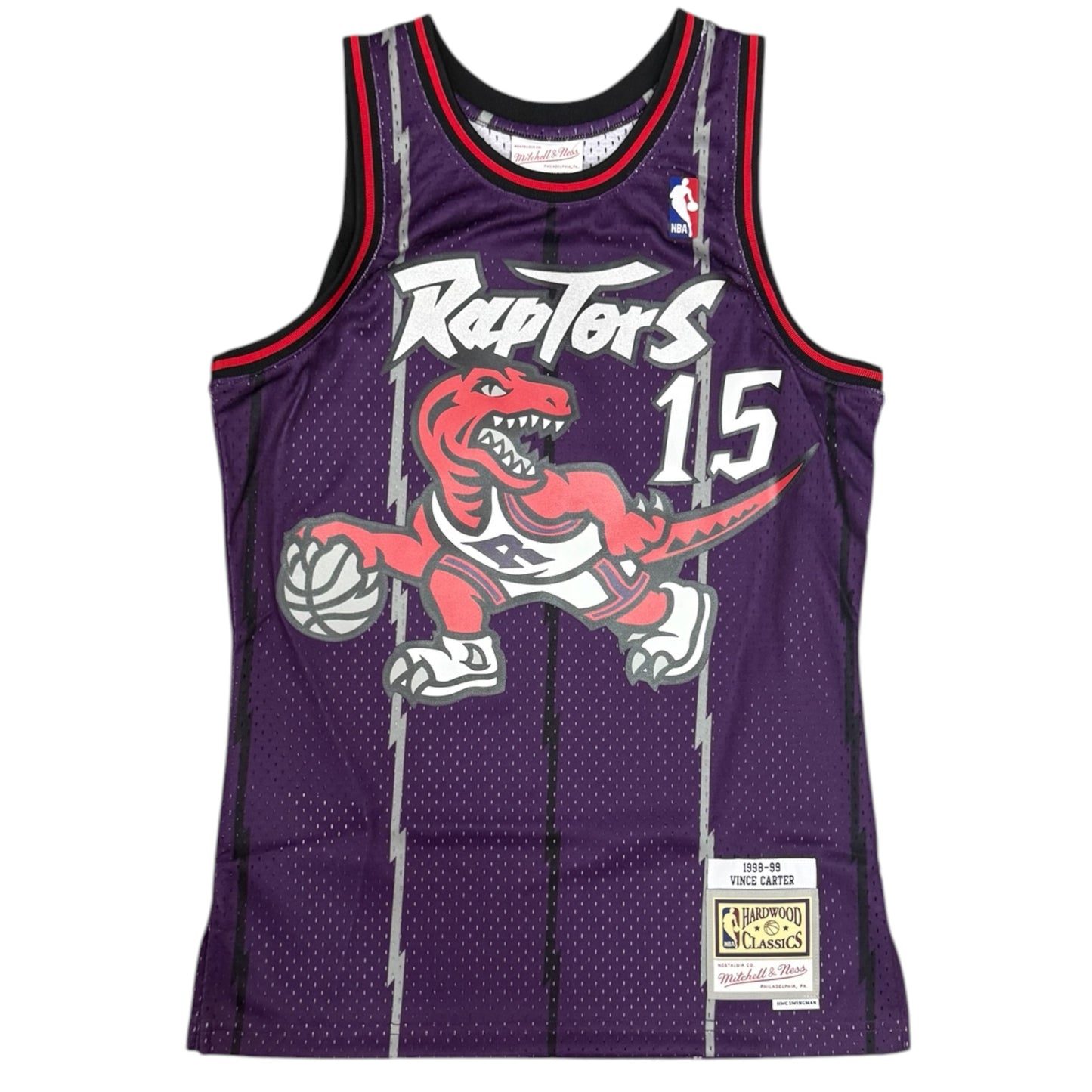 MITHCHELL&NESS- Canotta Toronto Raptors, (15-Vince Carter), col.Viola