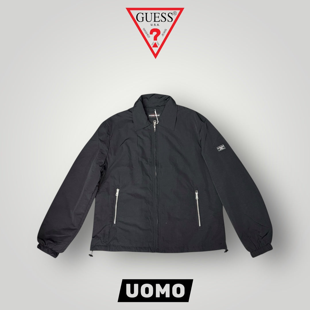 Giubbotto GUESS JEANS 70 grammi, Mod.camicia con zip, Col.Nero