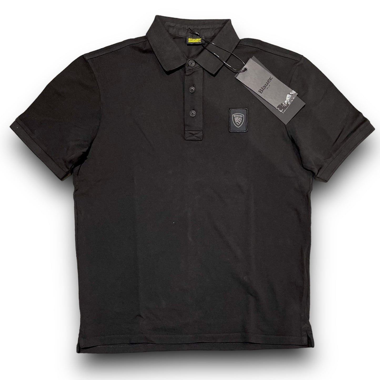 Polo BLAUER Uomo piquet, RegulrFit, col.Nero