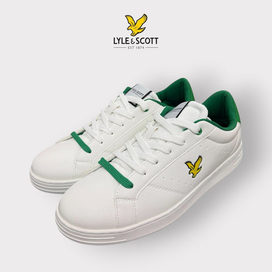 LYLE & SCOTT- Scarpe Uomo, mod.ELGIN HOLE, Col.Bianco/Verde