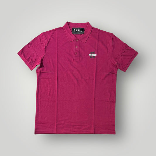 Polo RICHMOND Uomo,con logo lato cuore "JOHN RICHMOND", Col.Bordeaux