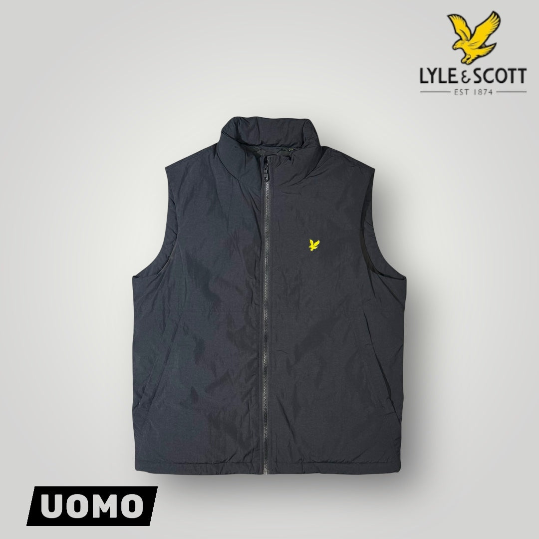 Giubbotto Smanicato LYLE & SCOTT Uomo, col. Jet Black (Padded Puffer Gilet)