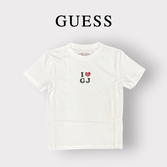 GUESS JEANS- T-shirt Donna, SlimFit, con stampa frontale, col.Bianco
