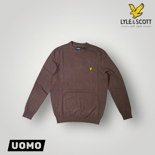 Maglioncino LYLE & SCOTT Uomo, 70% Cotone - 30% Lana Merino, col.Espresso