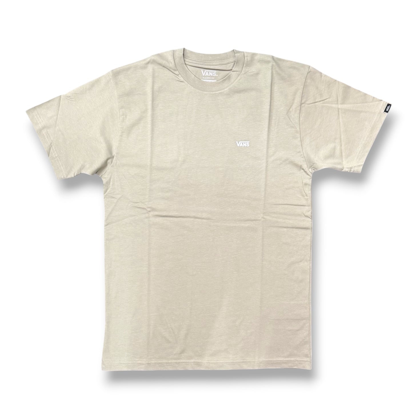 VANS- T-Shirt Uomo,Classic Fit con logo lato cuore, Col.Beige