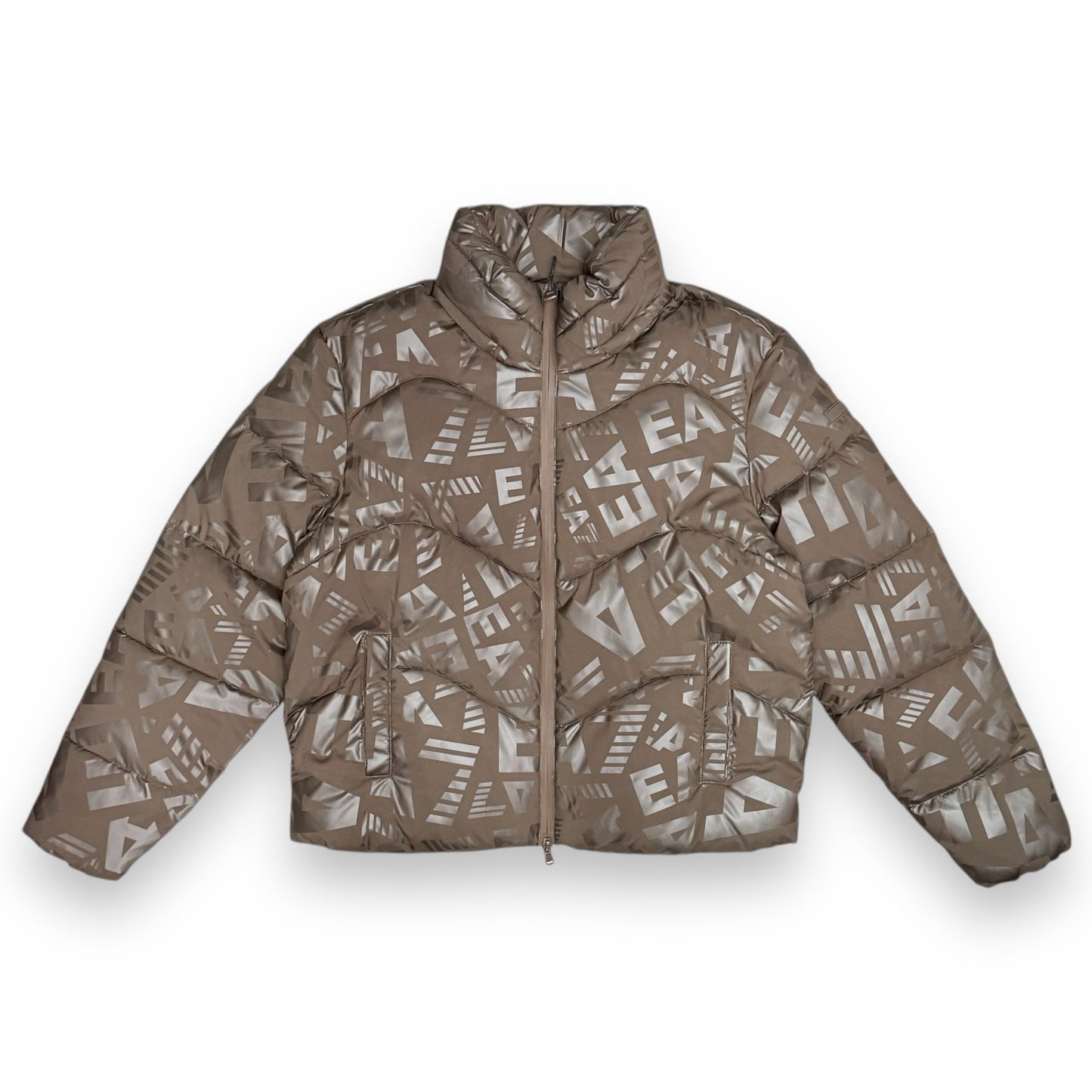 Giubbotto EMPORIO ARMANI Donna, con cappuccio nascosto, col.Marrone (w bomber jacket extra padded monog)- (veste grande)