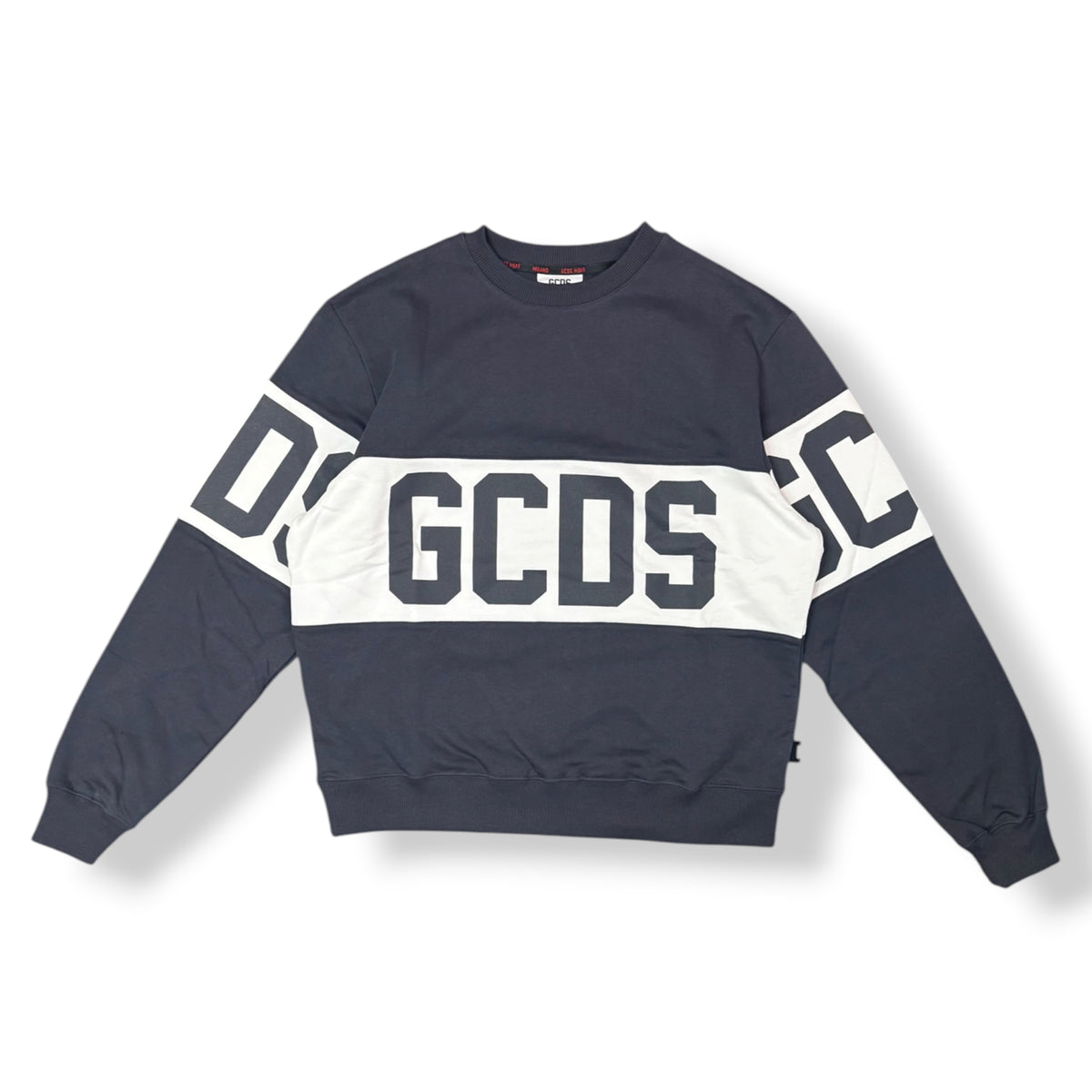 GCDS - Felpa Uomo girocollo, Col.Grigio