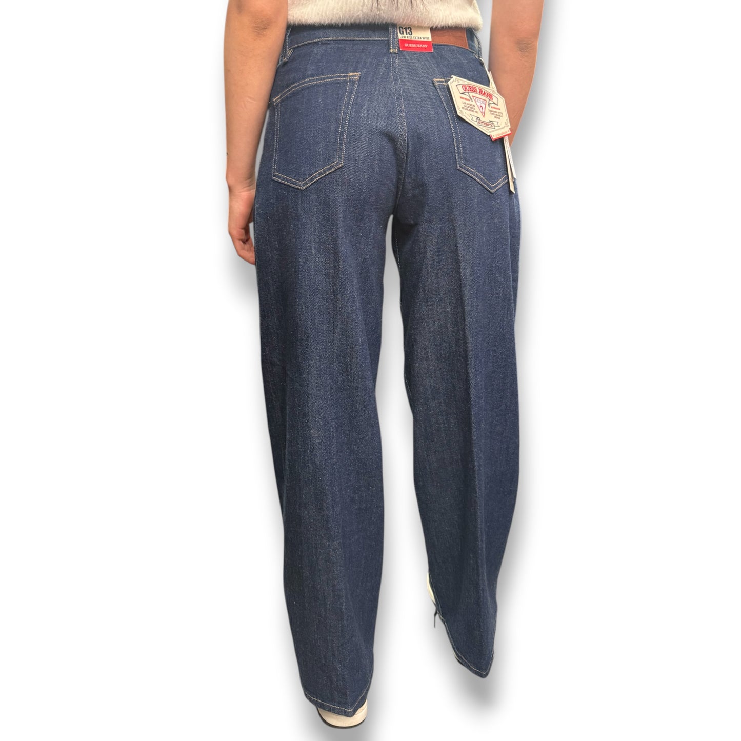 GUESS JEANS - Pantalone Donna, mod.Low Rise Extra Wide, (L30)