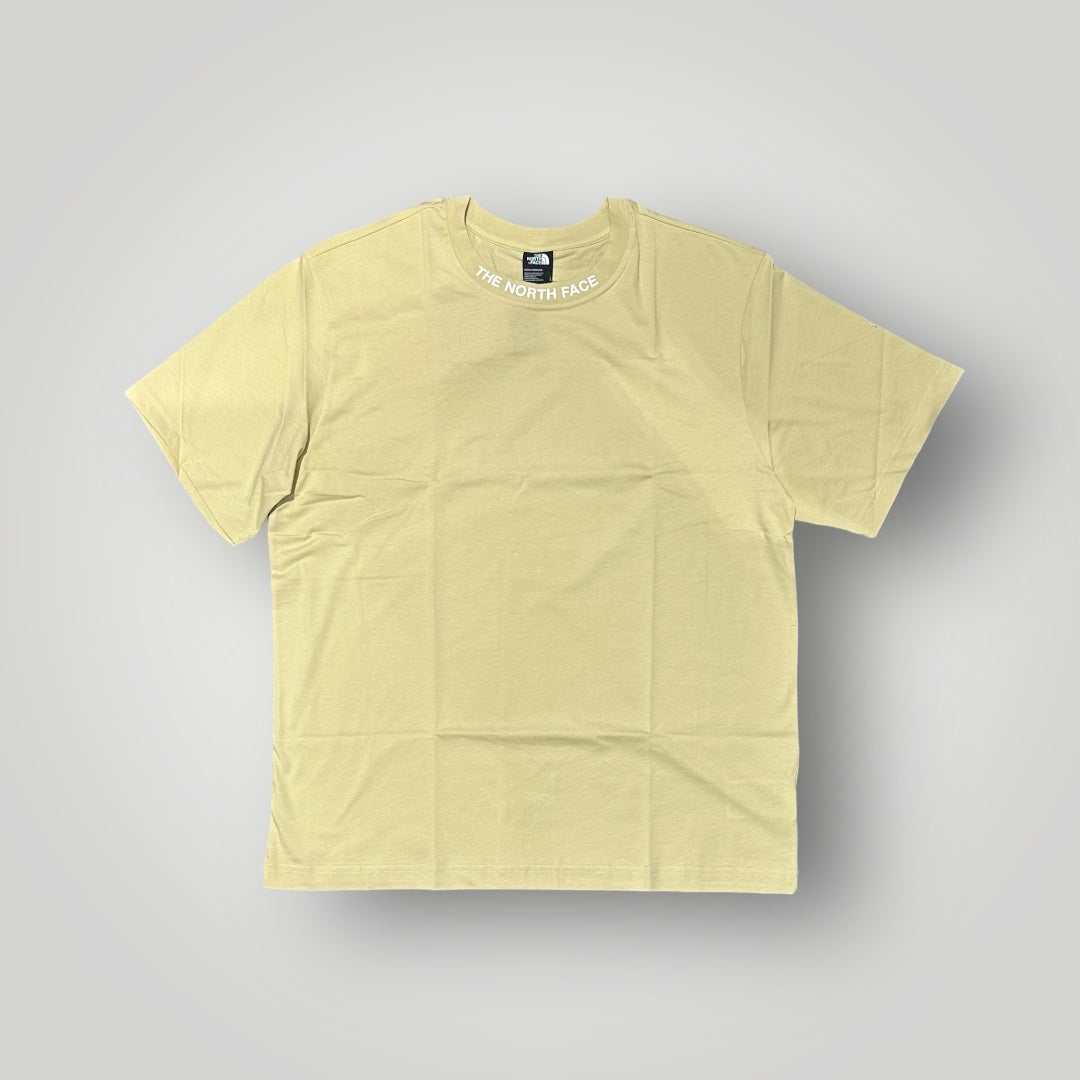 T-shirt THE NORTH FACE Uomo beige con stampa 3D sul collo e banda logata sulla schiena, RegulrFit
