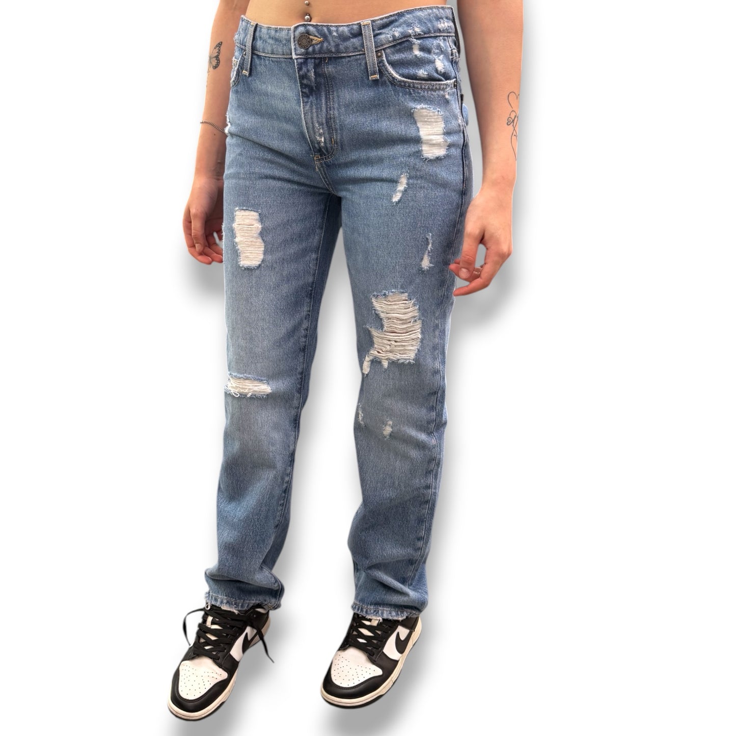 GUESS JEANS - Pantalone Donna, mod. Mid Rise Straight, (L30)