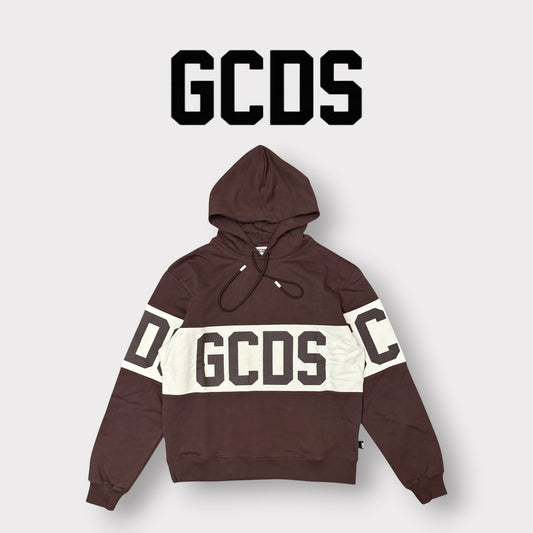 GCDS - Felpa con cappuccio, Col.Marrone