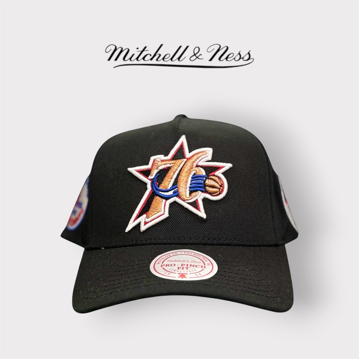 MITCHELL&NESS-Cappello PHILADELPHIA 76ERS, Col.Nero