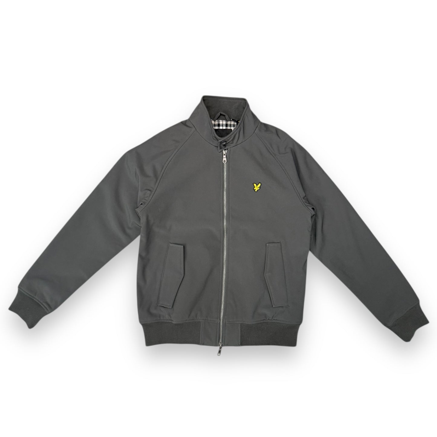 Giubbotto  LYLE&SCOTT, con interno in flanella, mod.Softshell Harrington Jacket, Col.Gunmetal