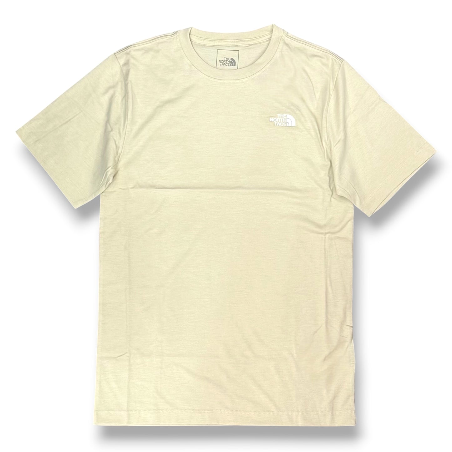 THE NORTH FACE- T-Shirt Uomo con logo ricamato lato cuore, Col.Beige