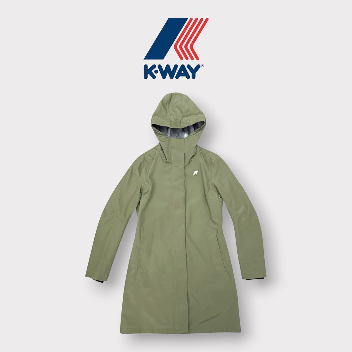 KWAY- Giubbotto Donna, mod.Stephy Bonded Jersey, col.Green Lichen