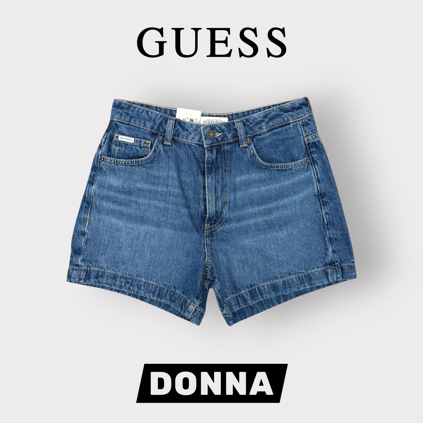 GUESS JEANS- Shorts in denim, mod.Mom