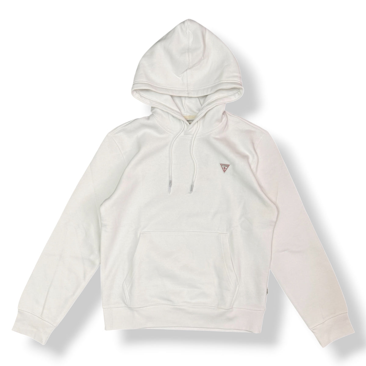 GUESS - Felpa Uomo con logo lato cuore, Col.Bianco