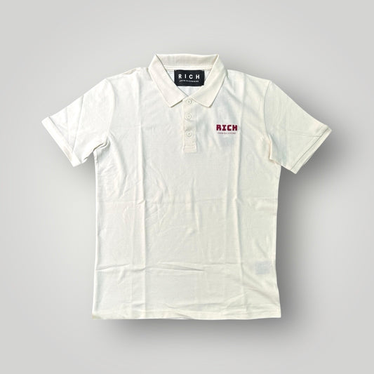 Polo RICHMOND Uomo,con logo lato cuore "RICH",Col. Panna