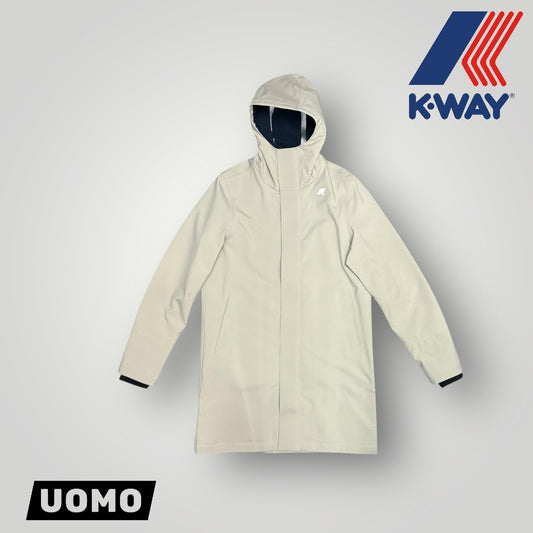 Giubbotto K-WAY Uomo con interno in pile, mod.Thomas Bonded, Col.Beige