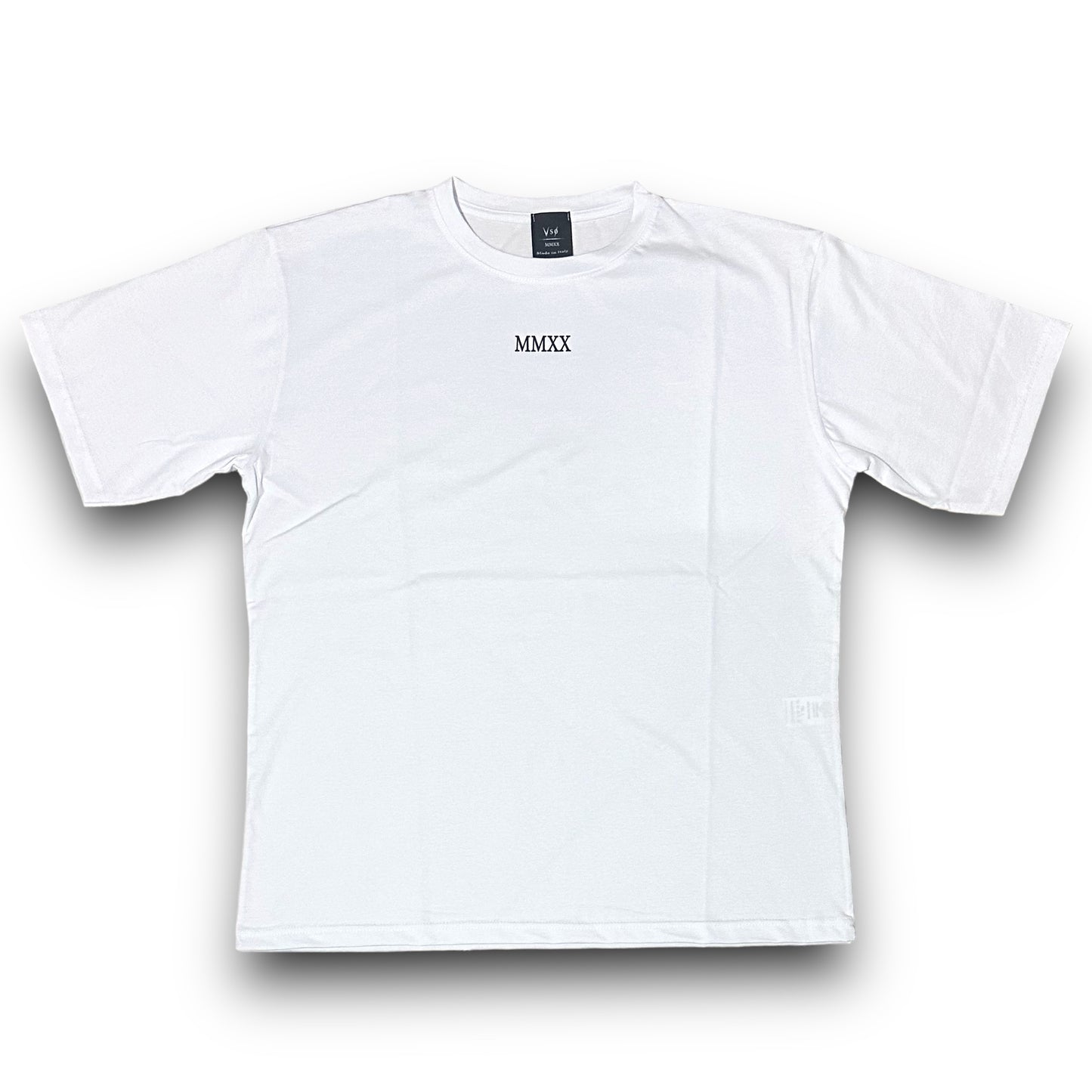 T-shirt VSNOZERO Uomo con micrologo centro petto, col.Bianco, OversizeFit